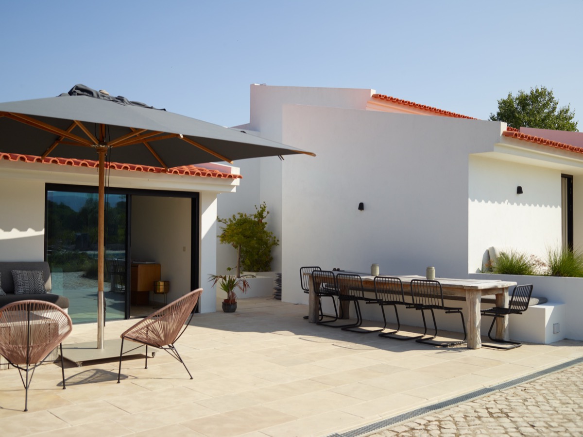 Elegant living room with custom Portuguese furnishings